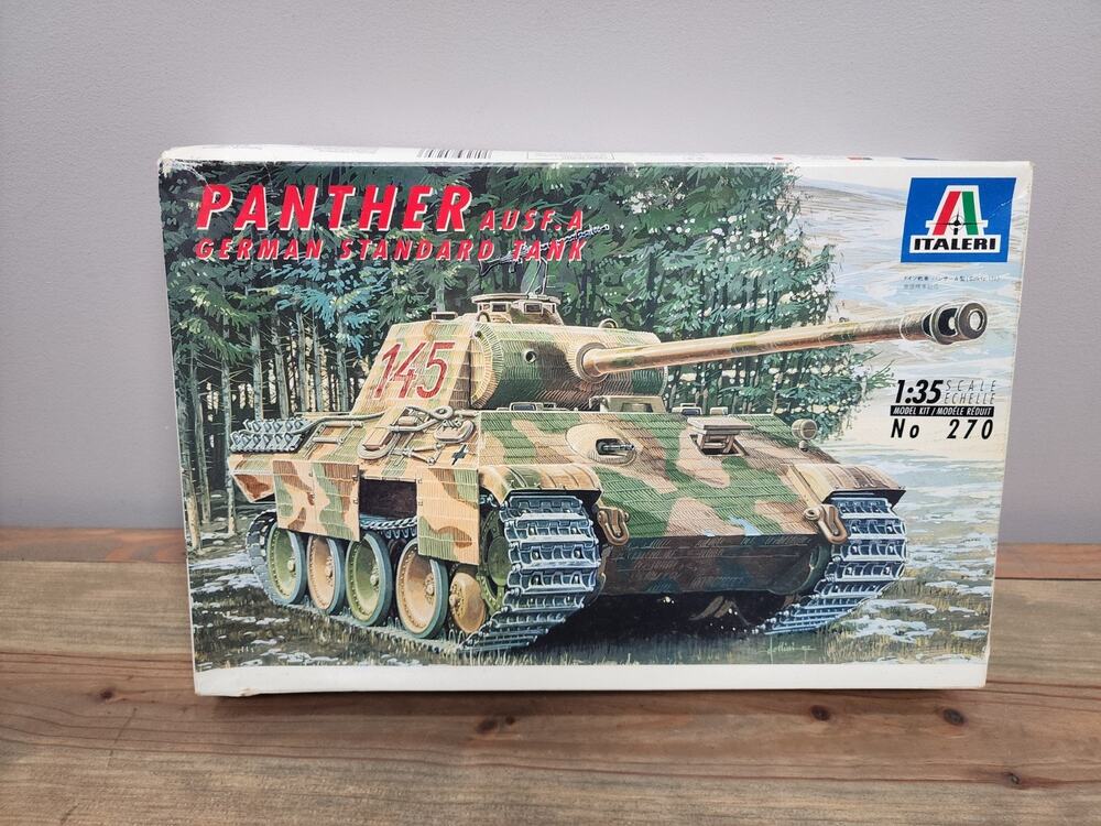 Italeri Panther Ausf. A. German Standard Military Tank Model Kit. #270